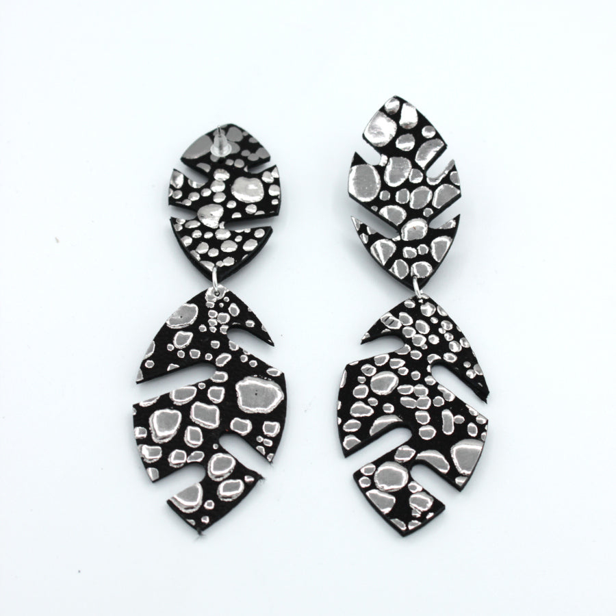 Cuir & Panache – Maxi boucles pendantes