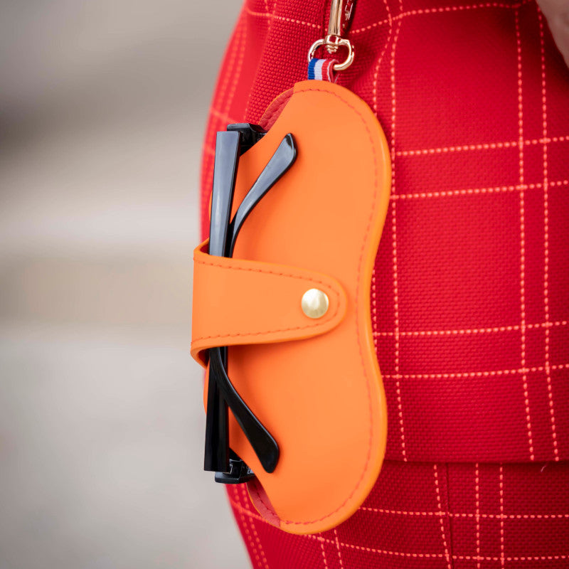 orangeleathersunglassescase