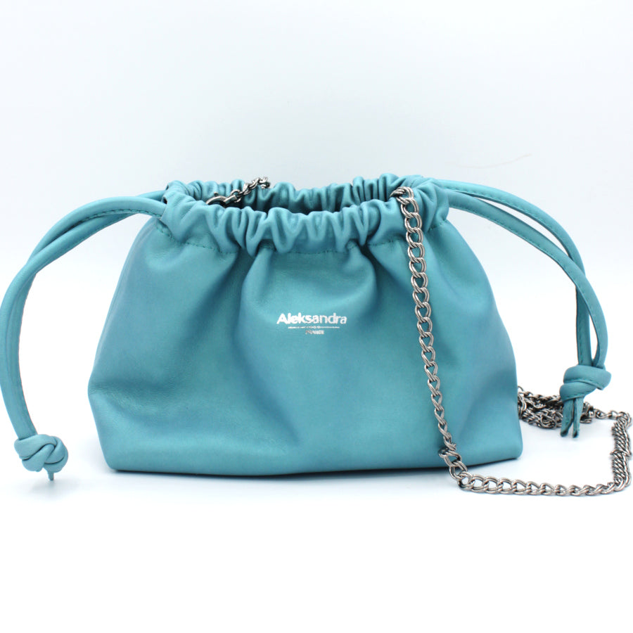  Ravioli » – Sac fait main en cuir d’agneau souple et luxueux