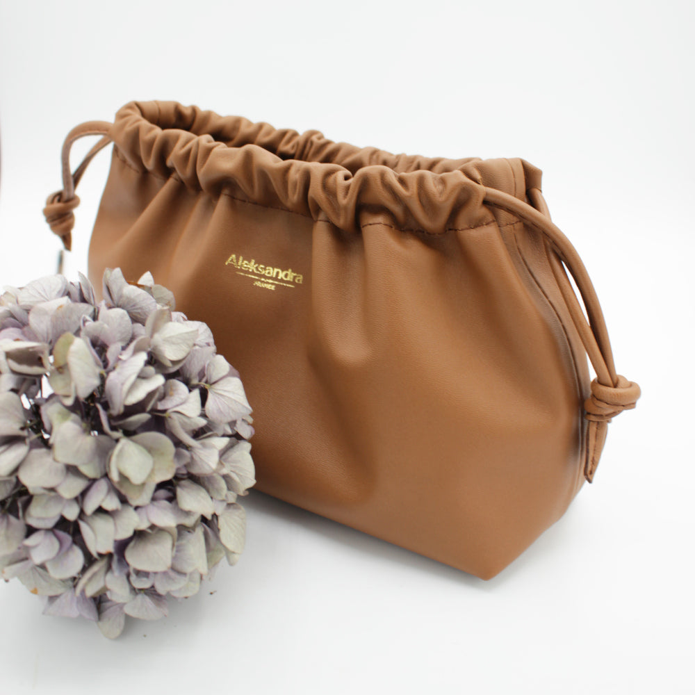  Ravioli » – Sac fait main en cuir d’agneau souple et luxueux